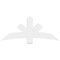 Ekena Millwork Alberta Architectural Grade PVC Gable Bracket, 60"W x 25"H x 4"D x 6"F, 10/12 Pitch GBP060X25X0406ALB00 - alternate 4